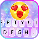 Cover Image of Download Galaxy Kiss Emoji Keyboard The  APK