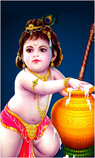 Cute Lord Balkrishna Wallpaper Screen 2