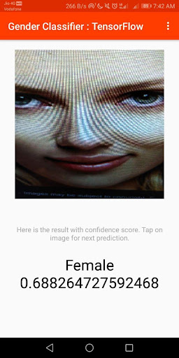 Gender Classifier - I can pred Screen 3