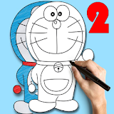 How to draw Doraemon 2 icon