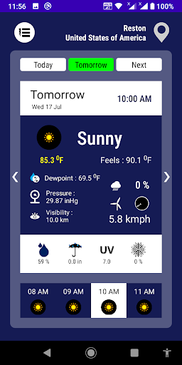 Weather Agent Screen 2