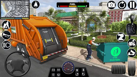 game mô phỏng xe chở rác