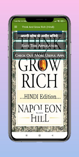 Android application Think and Grow Rich in Hindi screenshort