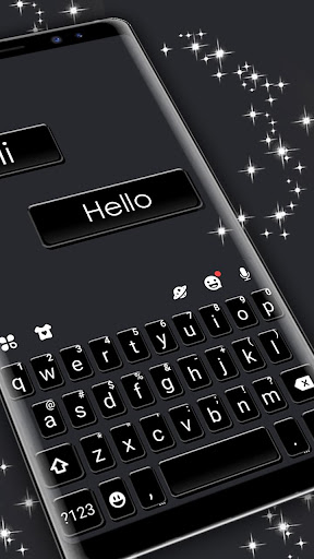 All Black SMS Theme Screen 2