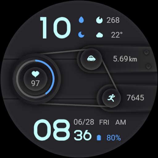 Blue Imitation For Wear OS Download on Windows