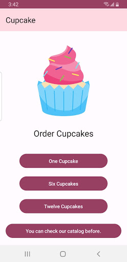 Android application Cupcake-Cotopaxi screenshort