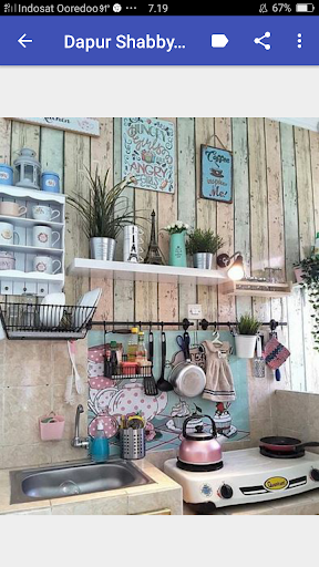 Desain Dapur Shabby Chic