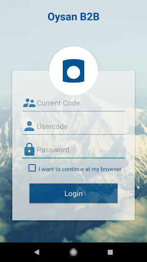 Android application Oysan Otomotiv B2B screenshort