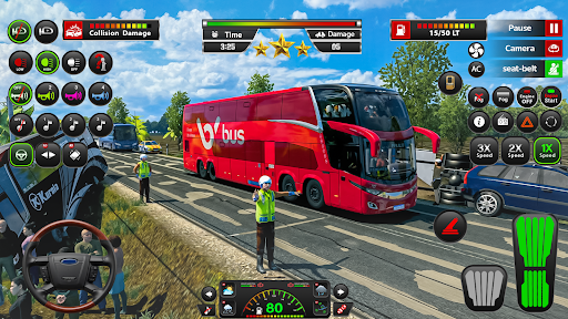 Open World Bus Driving Game 3d screenshot 12
