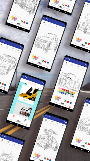 Supercar Coloring Book Screen 2