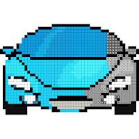 Cars Paint by Number - Pixel Art, Number Painting