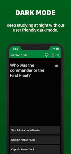 Screenshot of Australian Citizenship Test