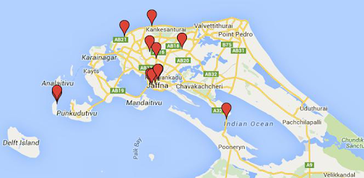 Jaffna Tourist Places Map Jaffna Tourist Guide - Apps On Google Play