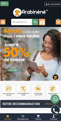 Android application Arabinene™ Boutique screenshort