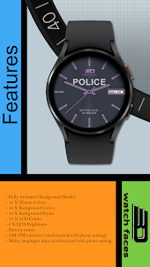 aad 14l police 3D watch faces