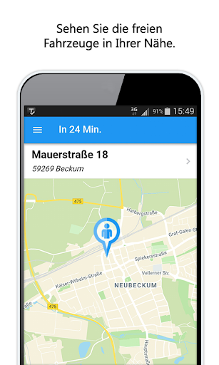 Android application Taxi Schulte Soest screenshort