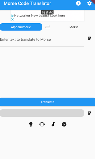 Morse Code Translator Screen 2