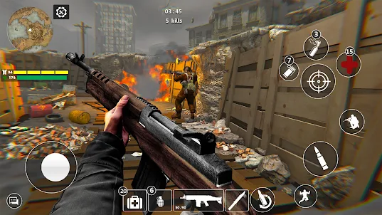 WWII Sniper: 銃を撃つゲーム 戦争ゲーム