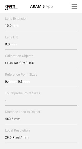 ARAMIS App Screen 2