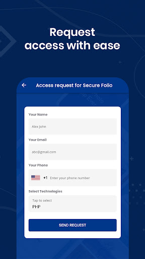 Android application Secure Folio screenshort
