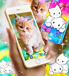 Cute kitty live wallpaper