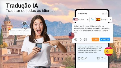 Visualização do aplicativo