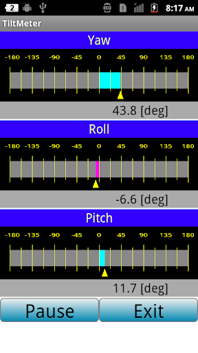 TiltMeter Screen 2