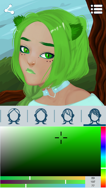 Captura de Pantalla 6 Creador Avatares: Chica Real android