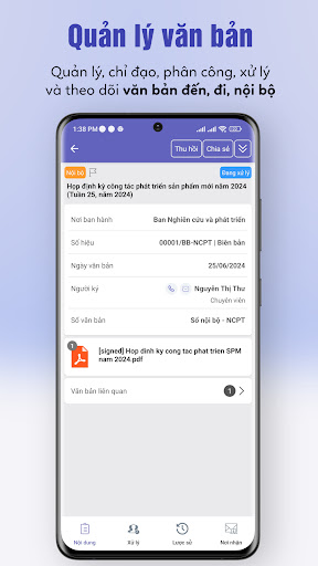Android application B-eOffice screenshort