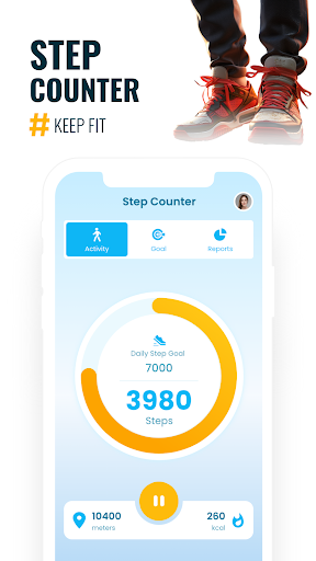 Healthy: Water, Calorie, Step Screen 3