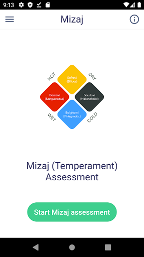 Android application Mizaj Assessment screenshort