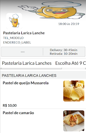 Pastelaria Larica Lanche Screen 2