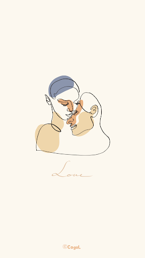 Android application 카카오톡 테마 - 드로잉_love screenshort