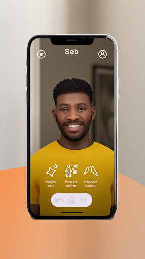 Android application Elysai: Talk to AI Friends screenshort
