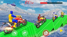 モトレーシングスタントバイクゲームのおすすめ画像2