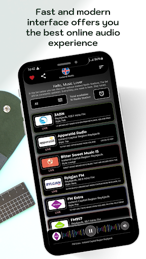 Radio Iceland Online FM Radio Screen 2
