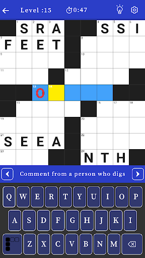 Android application Crossword Puzzle screenshort