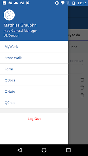Android application Workcloud Visual screenshort