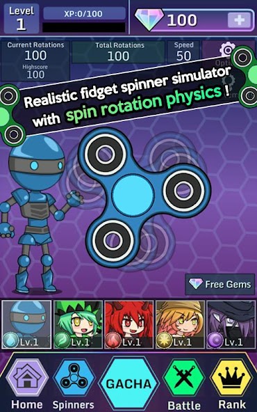 Anime Fidget Spinner Battle banner