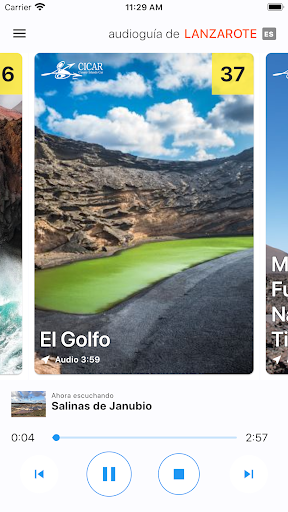 Android application Audio Guide on Canary Islands screenshort