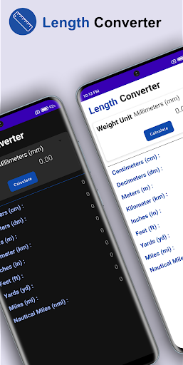 Android application Length Converter screenshort