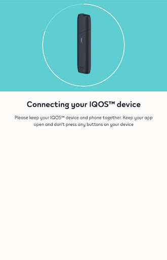 IQOS app: Device companion Screen 2