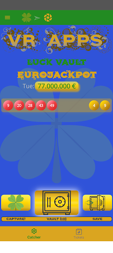 Android application Eurojackpot Luck Vault screenshort