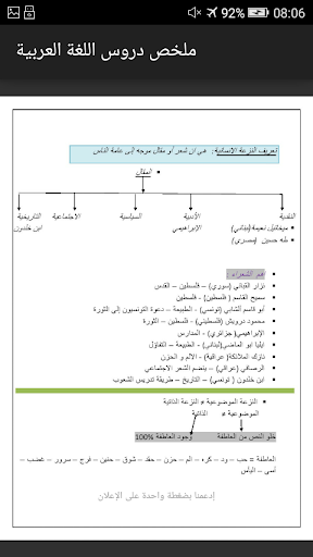 اللغة العربية ملخص ممتاز BAC Screenshot 3 - AppWisp.com