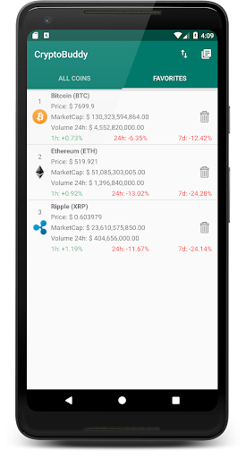 CryptoBuddy Screen 3