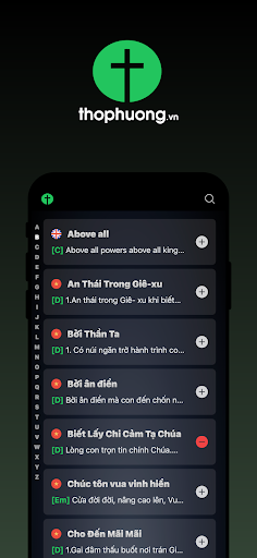 Android application Thờ phượng screenshort