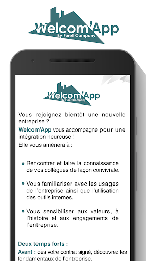 WelcomApp Screen 2