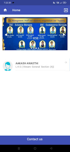 Android application Schoolingen Student App screenshort