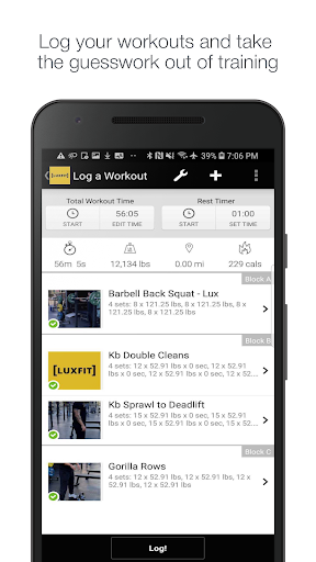 LuxFit Screen 2