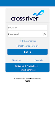 Android application Cross River Mobile Banking screenshort